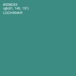 #3D8C83 - Lochinvar Color Image