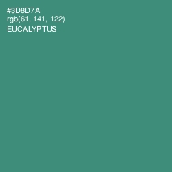 #3D8D7A - Eucalyptus Color Image