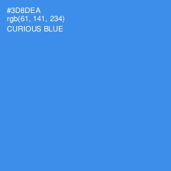 #3D8DEA - Curious Blue Color Image