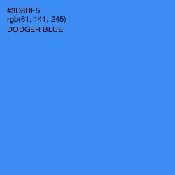 #3D8DF5 - Dodger Blue Color Image