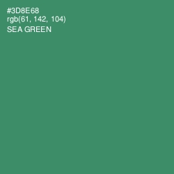#3D8E68 - Sea Green Color Image