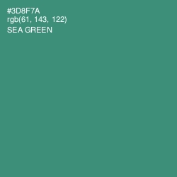 #3D8F7A - Sea Green Color Image