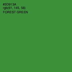 #3D913A - Forest Green Color Image