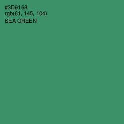 #3D9168 - Sea Green Color Image