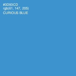 #3D93CD - Curious Blue Color Image