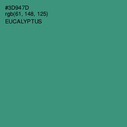 #3D947D - Eucalyptus Color Image