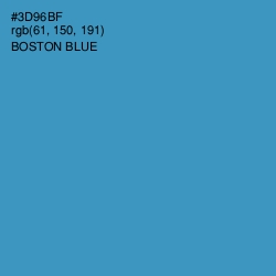 #3D96BF - Boston Blue Color Image