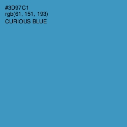 #3D97C1 - Curious Blue Color Image