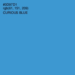 #3D97D1 - Curious Blue Color Image