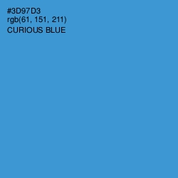 #3D97D3 - Curious Blue Color Image