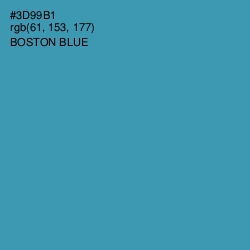 #3D99B1 - Boston Blue Color Image