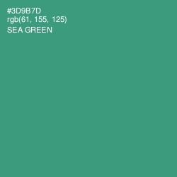 #3D9B7D - Sea Green Color Image
