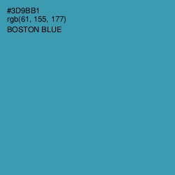 #3D9BB1 - Boston Blue Color Image