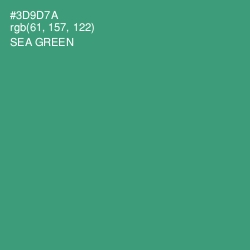 #3D9D7A - Sea Green Color Image