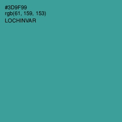 #3D9F99 - Lochinvar Color Image