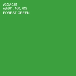 #3DA03E - Forest Green Color Image