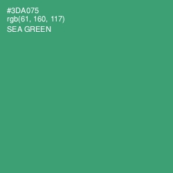 #3DA075 - Sea Green Color Image