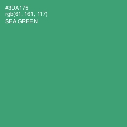 #3DA175 - Sea Green Color Image