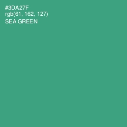 #3DA27F - Sea Green Color Image