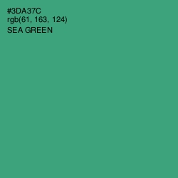 #3DA37C - Sea Green Color Image