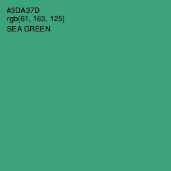 #3DA37D - Sea Green Color Image