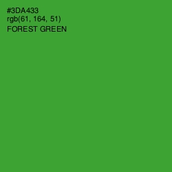 #3DA433 - Forest Green Color Image