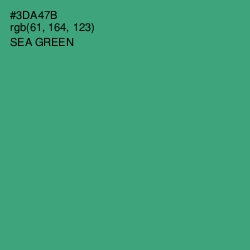 #3DA47B - Sea Green Color Image