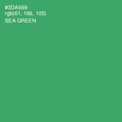 #3DA669 - Sea Green Color Image