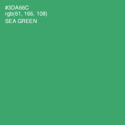 #3DA66C - Sea Green Color Image