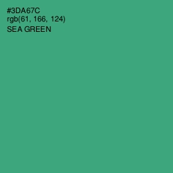 #3DA67C - Sea Green Color Image