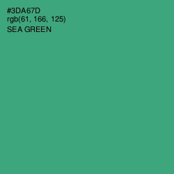 #3DA67D - Sea Green Color Image