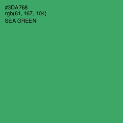 #3DA768 - Sea Green Color Image