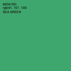 #3DA76D - Sea Green Color Image