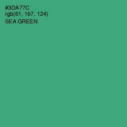#3DA77C - Sea Green Color Image