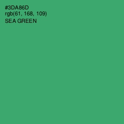 #3DA86D - Sea Green Color Image
