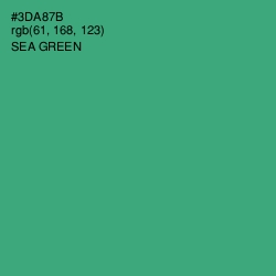 #3DA87B - Sea Green Color Image