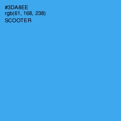 #3DA8EE - Scooter Color Image