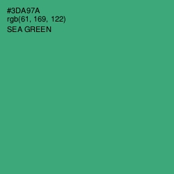 #3DA97A - Sea Green Color Image
