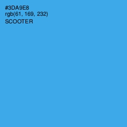 #3DA9E8 - Scooter Color Image