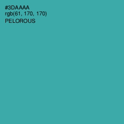 #3DAAAA - Pelorous Color Image