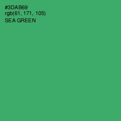 #3DAB69 - Sea Green Color Image