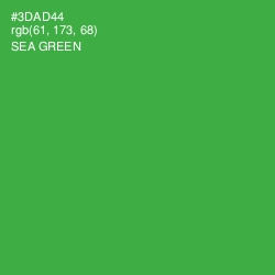 #3DAD44 - Sea Green Color Image