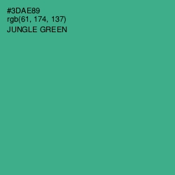 #3DAE89 - Jungle Green Color Image