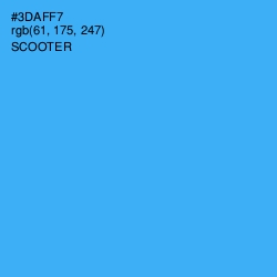 #3DAFF7 - Scooter Color Image