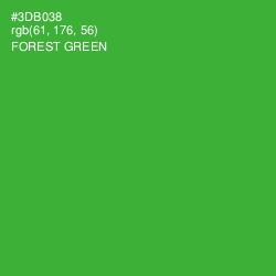 #3DB038 - Forest Green Color Image