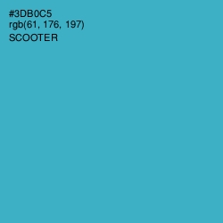 #3DB0C5 - Scooter Color Image