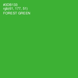 #3DB133 - Forest Green Color Image