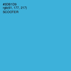 #3DB1D9 - Scooter Color Image