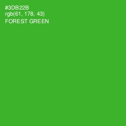 #3DB22B - Forest Green Color Image