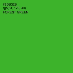 #3DB32B - Forest Green Color Image